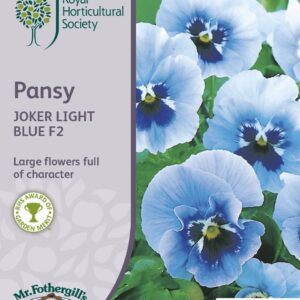 Mr Fothergills RHS Pansy Joker Light Blue F2 150 Seeds