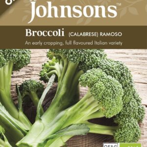 Johnsons Organic Broccoli (Calabrese) Ramoso 50 Seeds