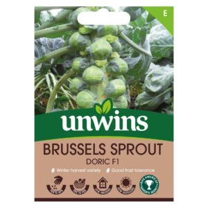 Unwins Vegetable Brussels Sprout Doric F1 Hybrid - 20 Seeds