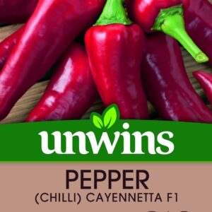 Unwins Pepper (Chilli) Cayennetta F1 - 25 Seeds
