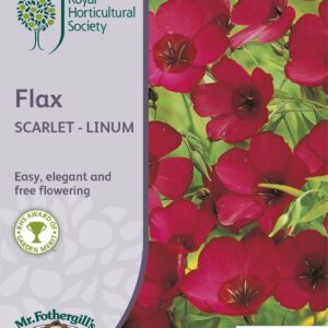 Mr Fothergills RHS Flax Scarlet Linum 500 Seeds