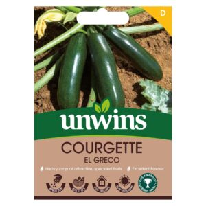 Unwins Vegetable Courgette El Greco - 6 Seeds
