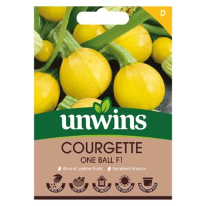Unwins Vegetable Courgette One Ball F1 Hybrid - 10 Seeds