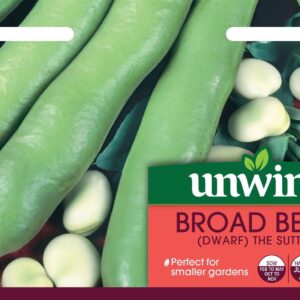 Unwins Broad Bean (Dwarf) The Sutton 45 Seeds