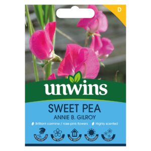 Unwins Flower Sweet Pea Annie B. Gilroy - 21 Seeds