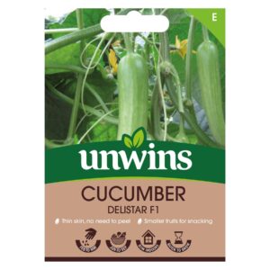 Unwins Vegetable Cucumber Delistar F1 Hybrid - 5 Seeds