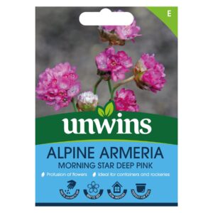 Unwins Flower Armeria maritima Morning Star Deep Pink - 20 Seeds