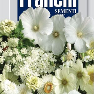 Franchi Seeds of Italy - Flower - FDBF_ 322-6 - Mixed Summer Flowers - White - Seeds