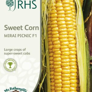Mr Fothergills - RHS - Vegetable - Sweet Corn - Mirai Picnic F1 - 25 Seeds
