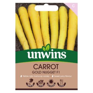 Unwins Vegetable Carrot Gold Nugget F1 Hybrid - 300 Seeds