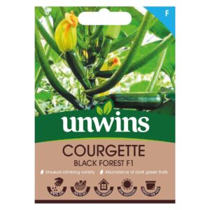 Unwins Vegetable Courgette Black Forest F1 Hybrid - 6 Seeds