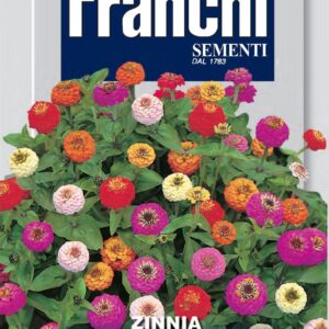 Franchi Seeds of Italy - Flower - FDBF_ 358-10 - Sinnia Nana - Thumbelina Mix- Seeds
