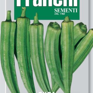 Franchi Seeds of Italy Okra Ladys Fingers Clemson Spineless Seeds