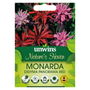 Unwins Flower Monarda didyma Panorama Red - 40 Seeds