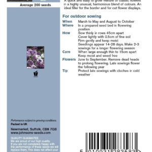 Johnsons Cornflower Classic Magic 200 Seeds