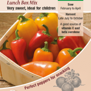 Kings Seeds Sweet Pepper Lunch Box Mix 6 Seeds